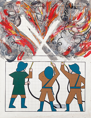 Aldo Mondino olio su masonite
180x140 cm 2