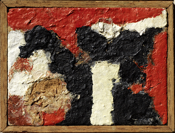 Alberto Burri 1952
tecnica mista su faesite 
10.5 x 13.5 cm 7