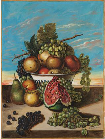 Giorgio De Chirico anni 60 olio su tela
80 x 60 cm 3