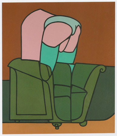 Valerio Adami 1970 1971
acrilico su tela
81x65 cm 1
