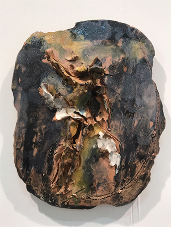 Lucio Fontana 1957
terracotta policroma 
43 x 34.5 cm 15
