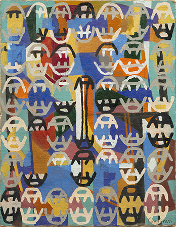 Giuseppe Capogrossi 1953
olio su tela
65.5 x 50.3 cm 4