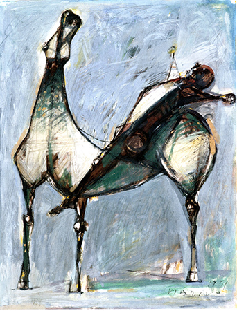 Marino Marini 1951
inchiostro e tempera su carta
46 x 35 cm 1